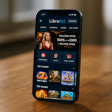 LibraBet - Mobile Platform Screenshot - Responsive Casino Design